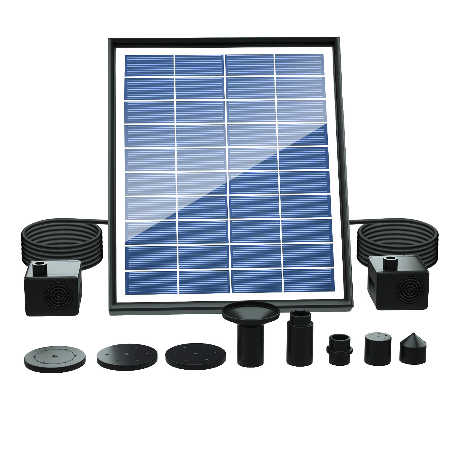Outdoor Power Kit - Solar Fountain, Solar Powered Bird Bath