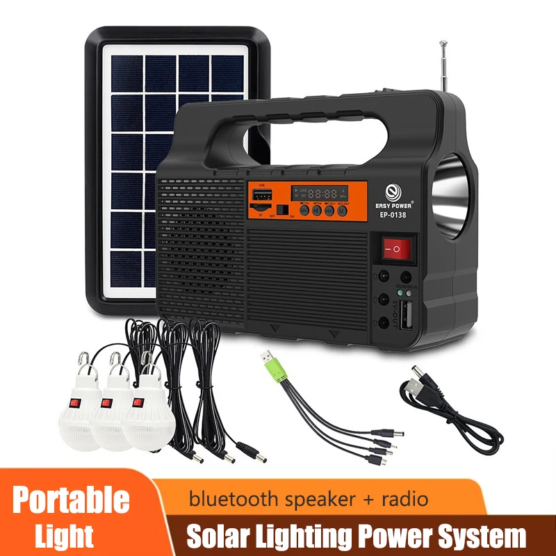 Outdoor Power Source - Outdoor Portable Solar Lighting System Power