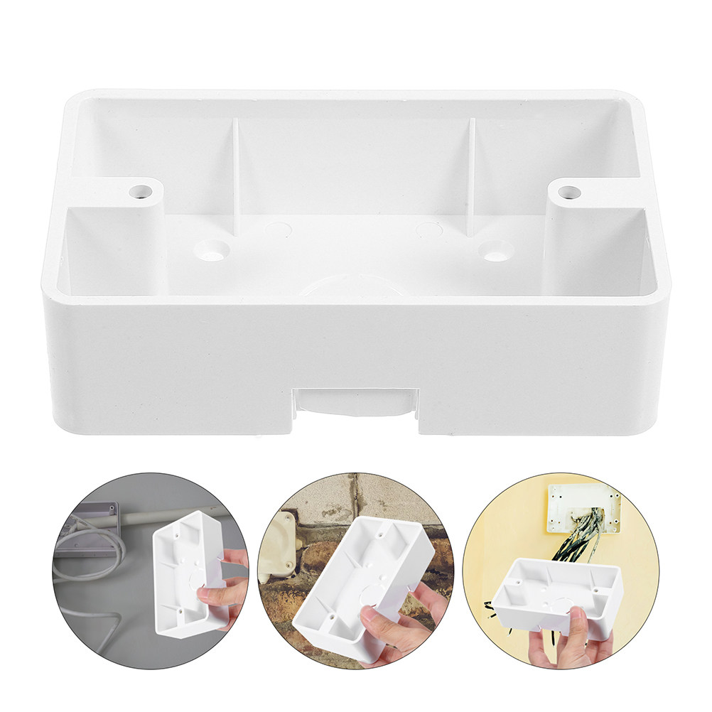 Outdoor Power Receptacle Box - 4Pcs Weatherproof ABS Plastic Receptacle Box