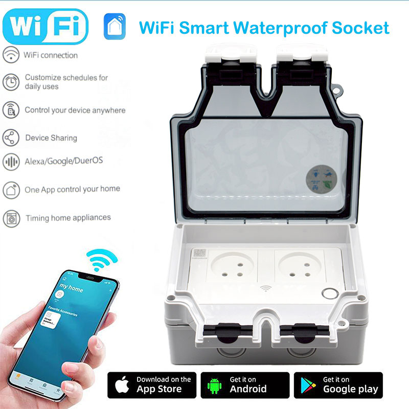 Power Switch Outdoor - 16A Smart Socket IP66 Waterproof Plug