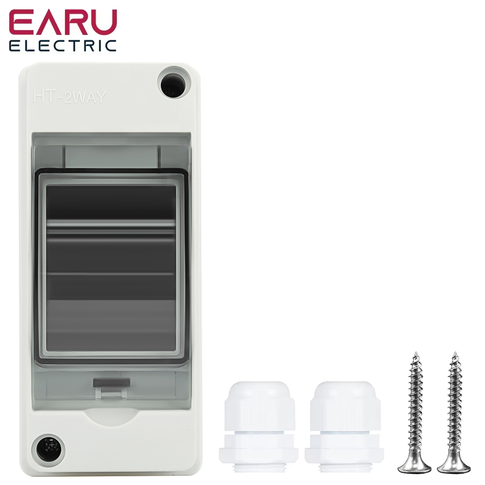 Outdoor Power Board Box - HT-2 IP65 Waterproof Distribution Breaker Box