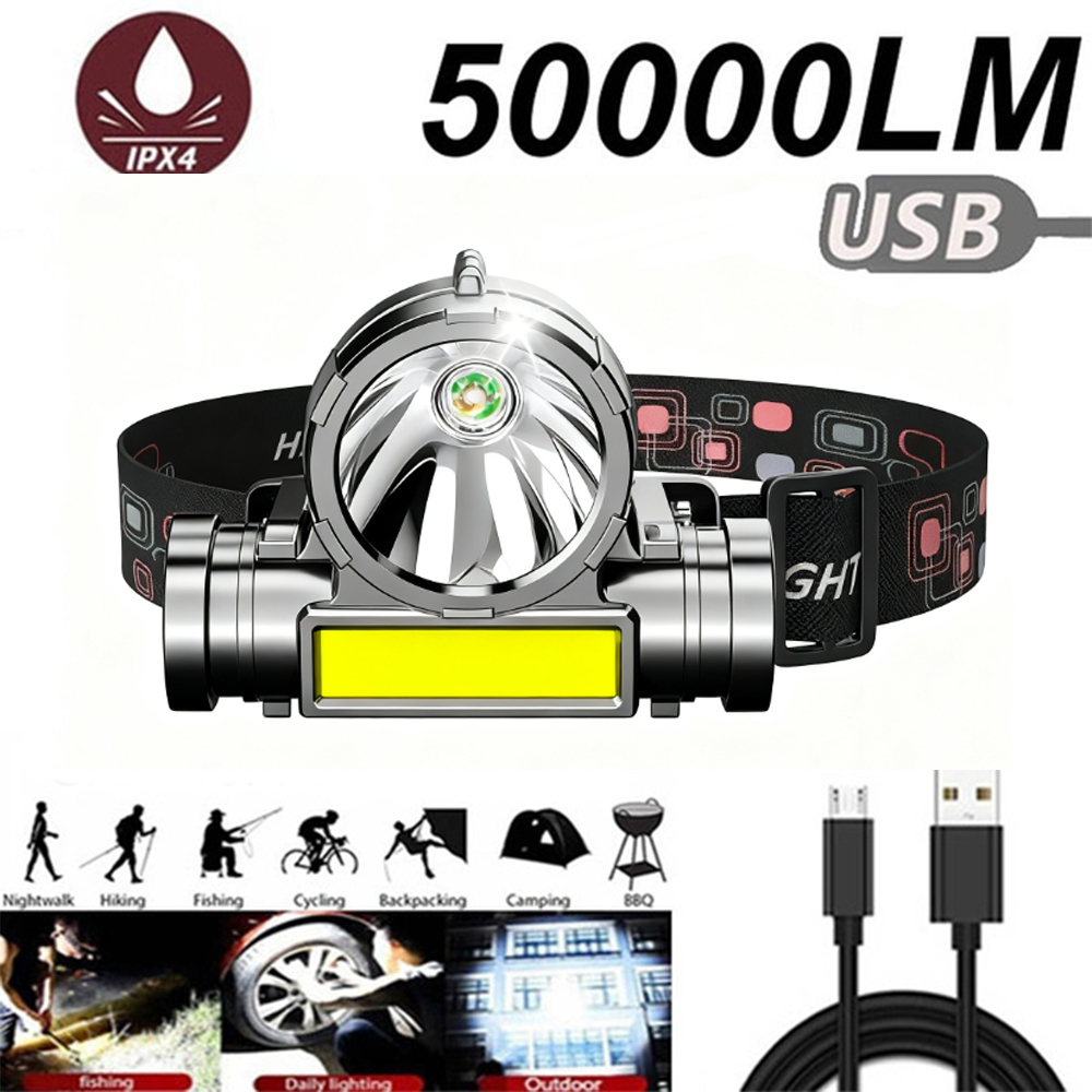 LED USB Rechargeable COB Headl - Outdoor Power Source review and price