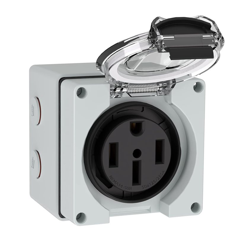ABLK 6X 50Amp Power Outlet Box - Outdoor Power Receptacle Box review and price