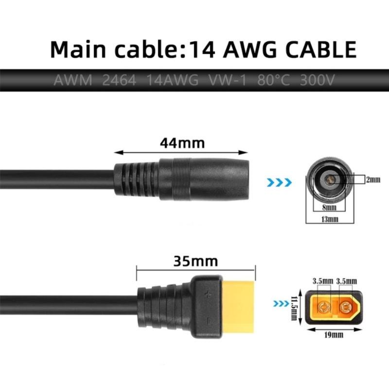 Y1UB XT60 Male Female to 8mm D - Outdoor Power Adapter review and price