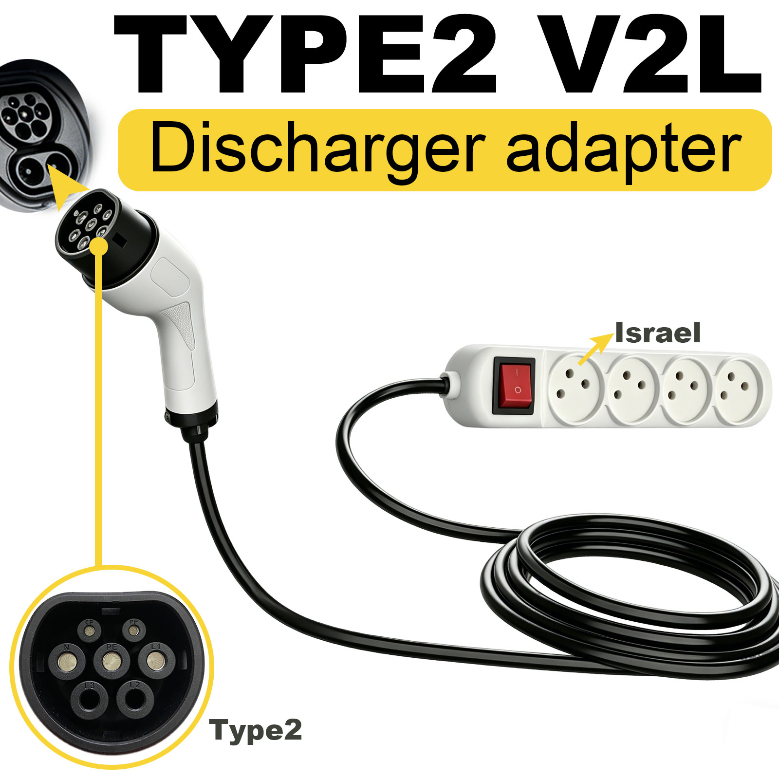 Type2 V2L Discharge Adapter Is - Outdoor Power Adapter review and price