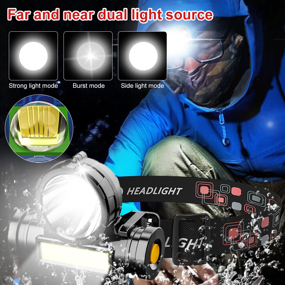 USB LED Rechargeable COB Headl - Outdoor Power Source review and price