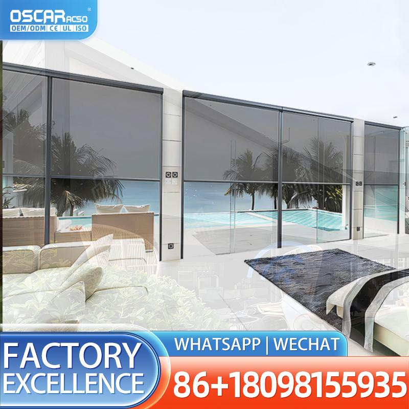 Electric Vertical Roller Blind - Outdoor Power Roller Shades review and price