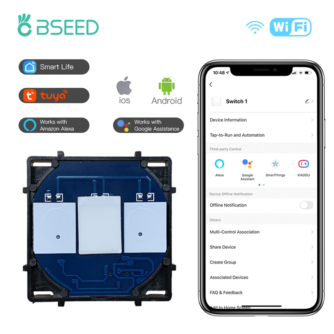 BSEED Smart Touch Switch Funct - Power Switch Outdoor review and price