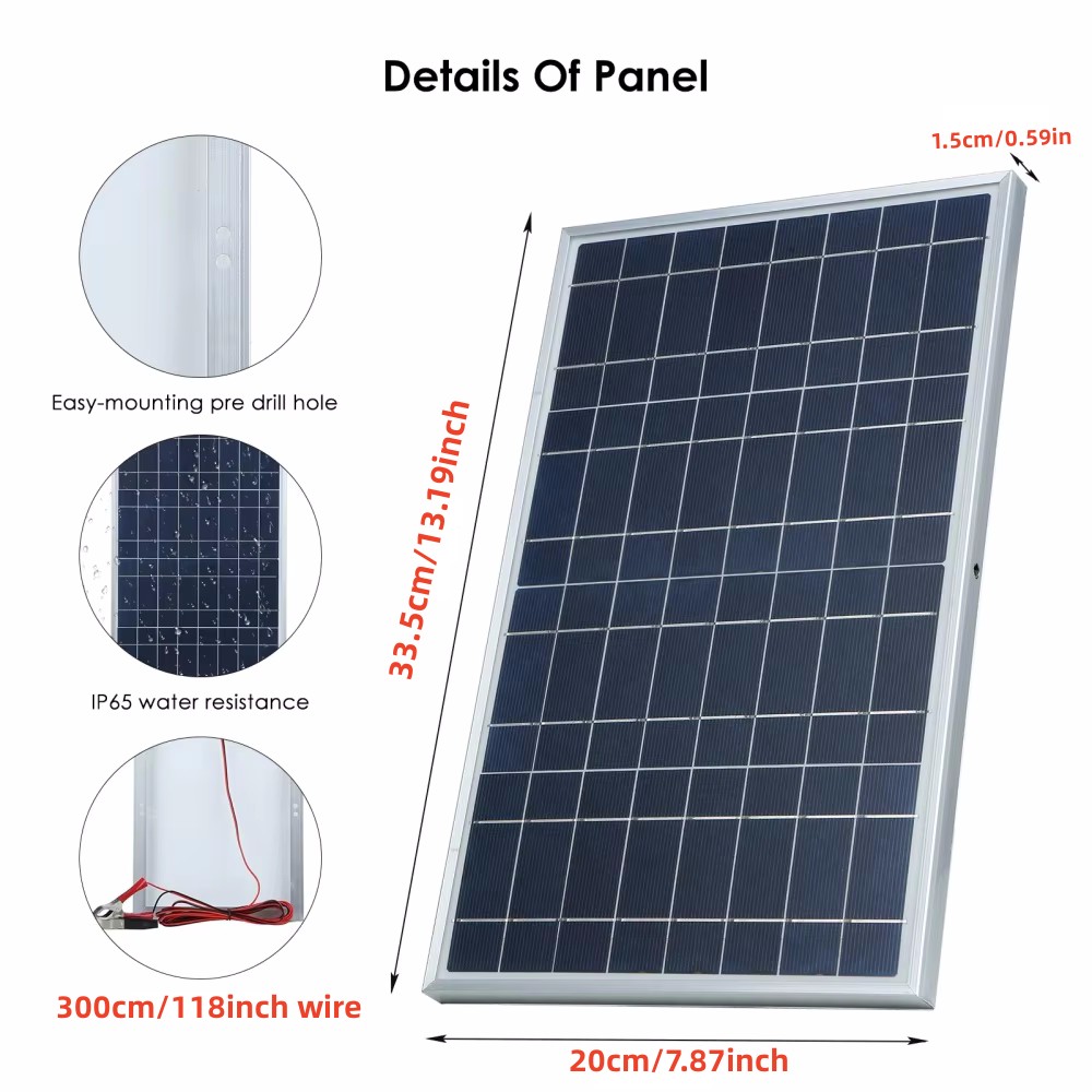 35W Solar Panel Kit Complete 1 - Outdoor Power Source review and price
