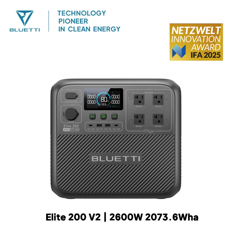 【Renew】BLUETTI Elite 200 V2 Po - Outdoor Power Source review and price