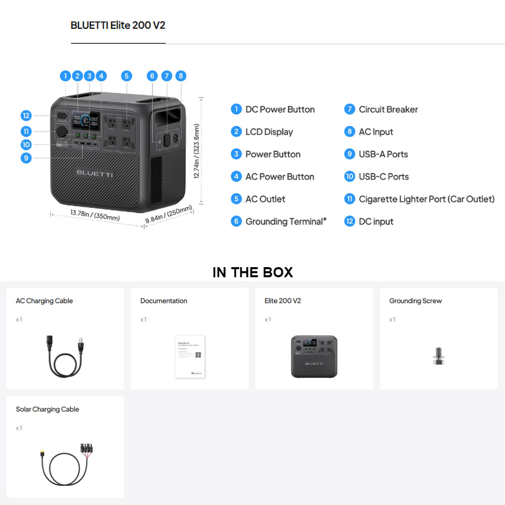 【Renew】BLUETTI Elite 200 V2 Po - Outdoor Power Source review and price