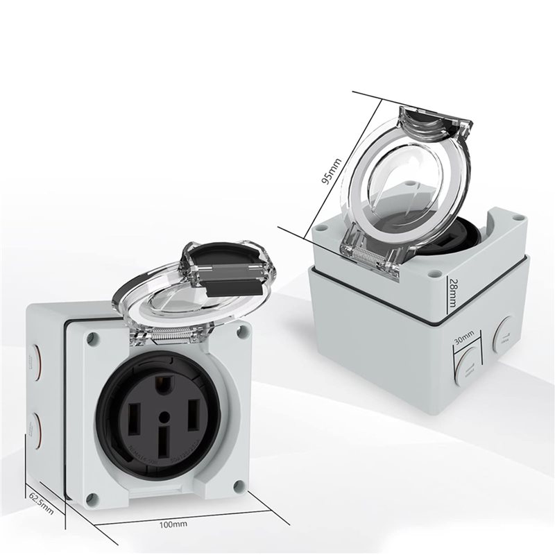 T21C 6X 50Amp Power Outlet Box - Outdoor Power Receptacle Box review and price